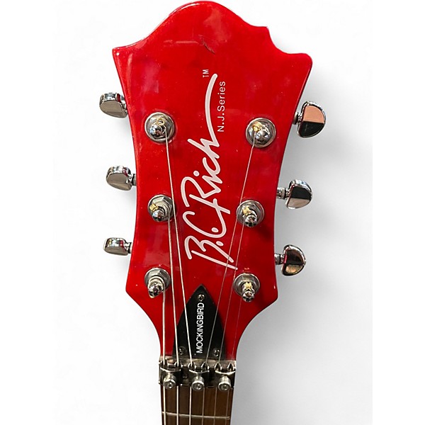 Used 2007 B.C. Rich NJ Series Mockingbird Red Solid Body Electric Guitar