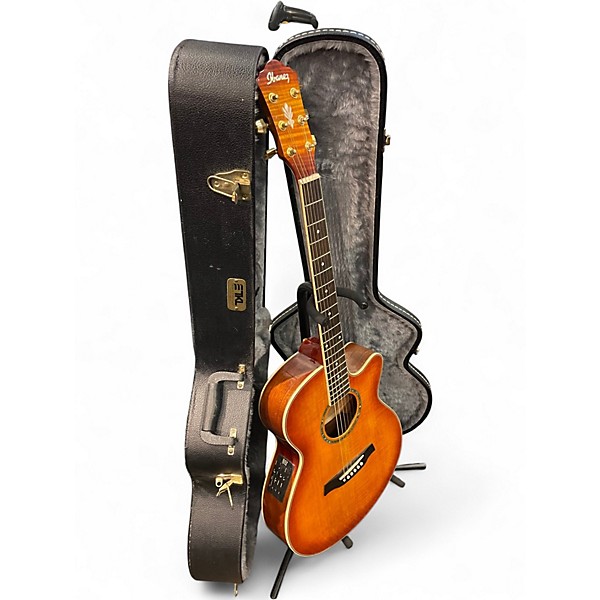 Used Ibanez AEG20E ORANGE BURST Acoustic Electric Guitar