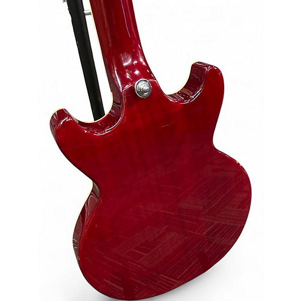 Used 2004 Dean Sarasota Transparent Red Solid Body Electric Guitar