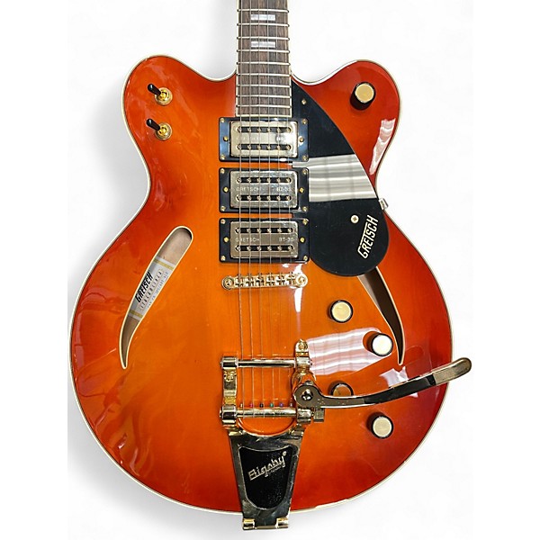 Used Gretsch Guitars Cat-Eye Center Block 3PU Abbey Ale Hollow Body Electric Guitar