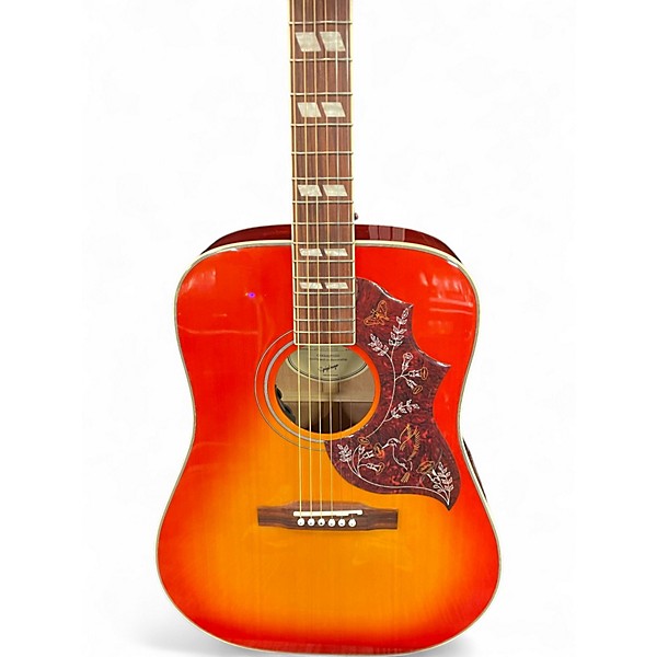Used Epiphone Hummingbird studio 2 Color Sunburst Acoustic Electric Guitar