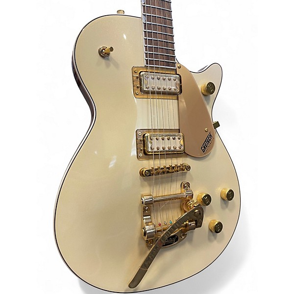 Used Gretsch Guitars Pristine Jet white gold Solid Body Electric Guitar
