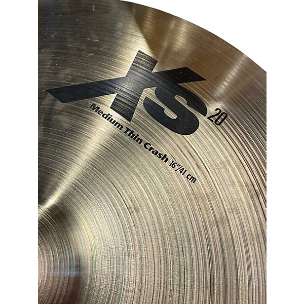 Used SABIAN 16in XS20 Medium Thin Crash Cymbal