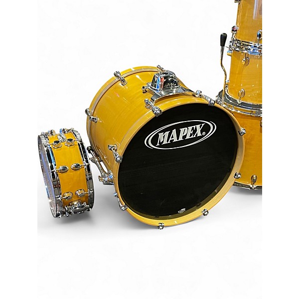 Used Mapex 7 Piece PRO M 7-PIECE KIT Transparent Cherry Drum Kit