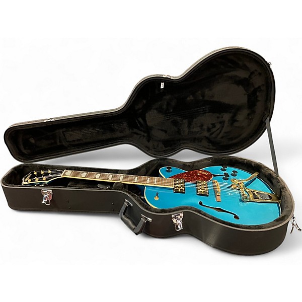 Used Gretsch Guitars G2410TG Ocean Turquoise Hollow Body Electric Guitar