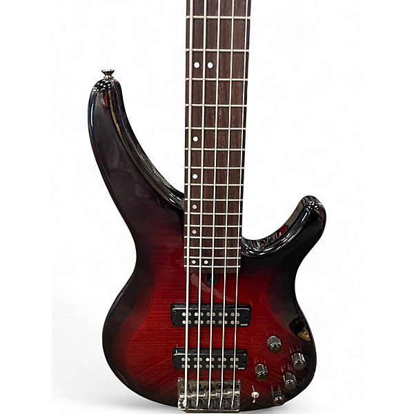 Used Yamaha trb605fm Red Burst Electric Bass Guitar