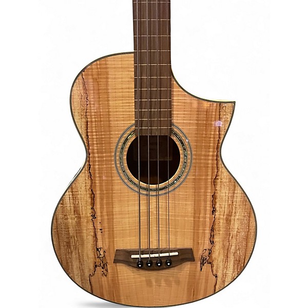 Used Ibanez EWB205WENT Natural Acoustic Bass Guitar