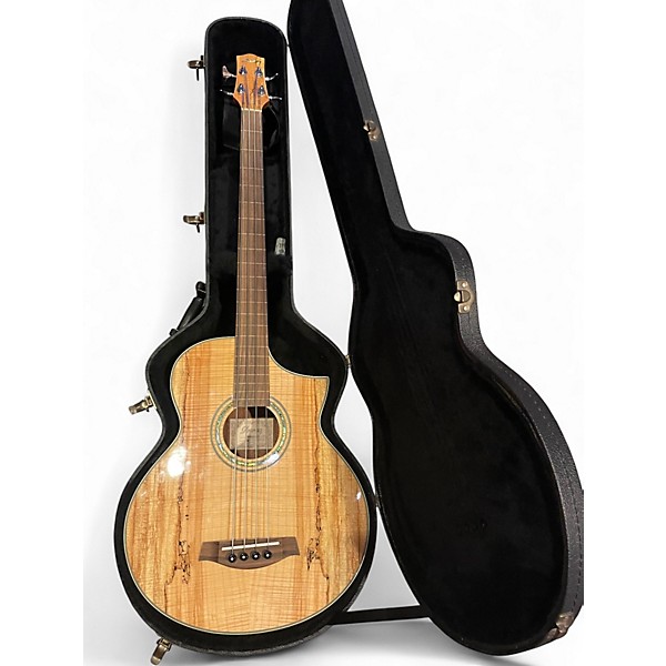 Used Ibanez EWB205WENT Natural Acoustic Bass Guitar