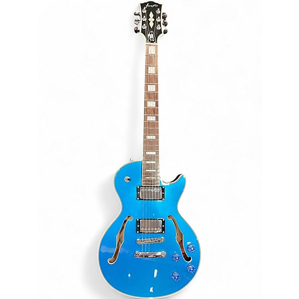Used Firefly ELITE LP Royal Blue Hollow Body Electric Guitar