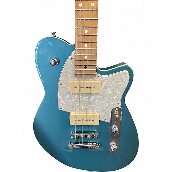 Used Reverend Charger 290 Blue Solid Body Electric Guitar