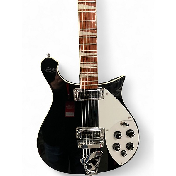 Used Rickenbacker 620 Black and White Solid Body Electric Guitar