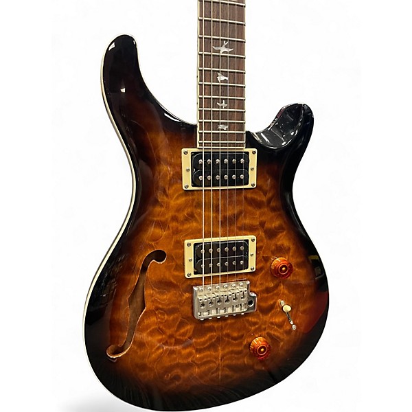 Used PRS SE Custom 24 2 Tone Sunburst Solid Body Electric Guitar