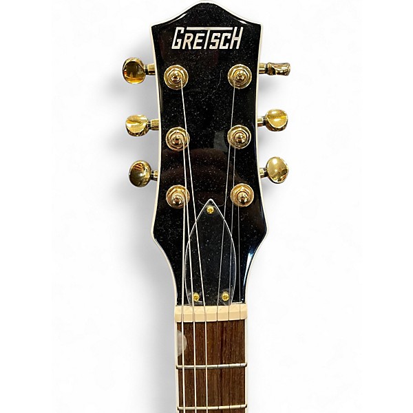 Used Gretsch Guitars pristine jet Black Galaxy Solid Body Electric Guitar