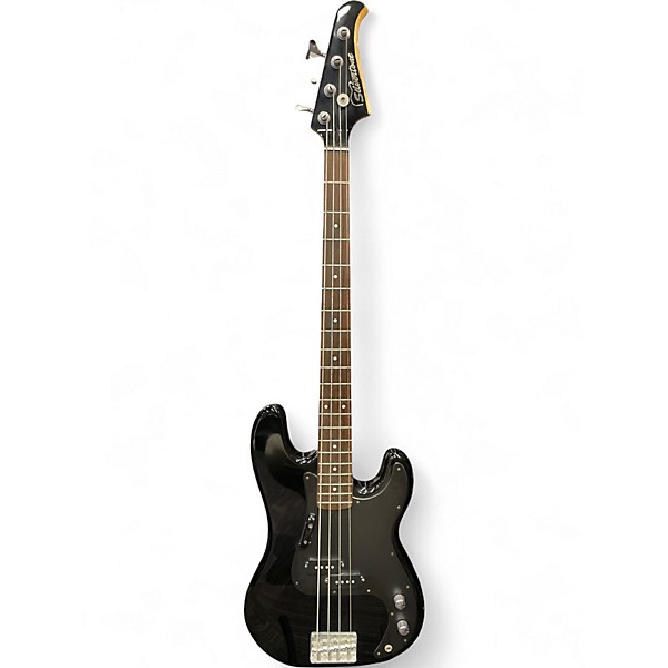 Used Silvertone Silvertone SSLB-11/BK Black Electric Bass Guitar