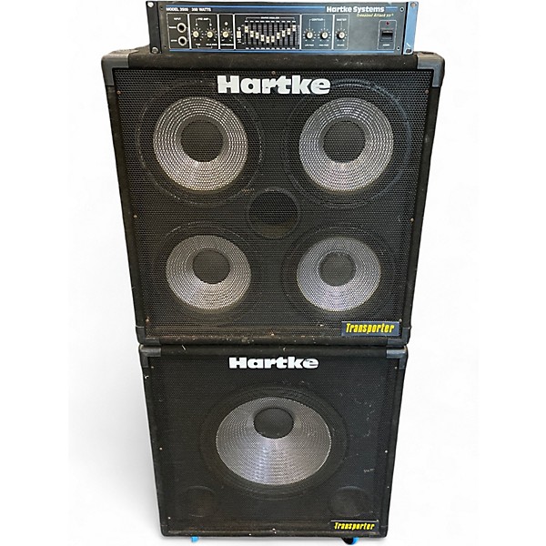 Used Hartke HA3500 Head w/ 4x10 & 1x15 Stack Bass Stack