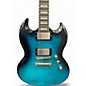 Used Epiphone SG Prophecy Blue to Black Fade Solid Body Electric Guitar