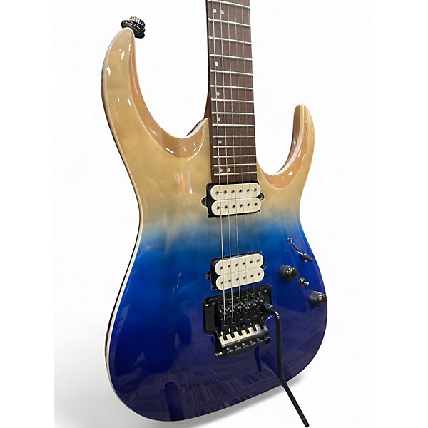 Used Ibanez RGA42HPTQM Blue Iceburg Solid Body Electric Guitar