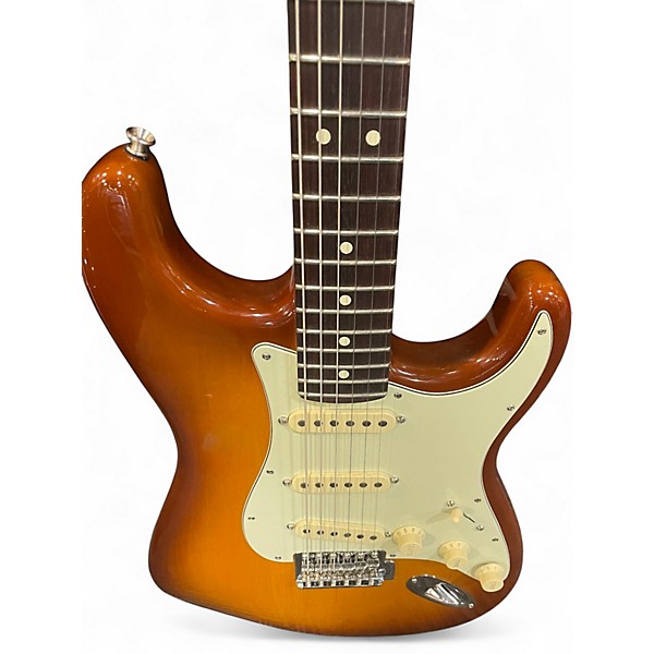 Used Fender American Performer Stratocaster Honeyburst Solid Body Electric Guitar