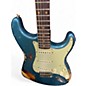 Used Fender Custom Shop 61 Strat Heavy Relic Ocean Turquoise/3 Tone Sunburst Solid Body Electric Guitar