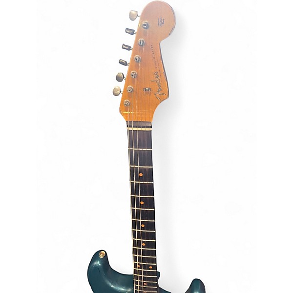 Used Fender Custom Shop 61 Strat Heavy Relic Ocean Turquoise/3 Tone Sunburst Solid Body Electric Guitar