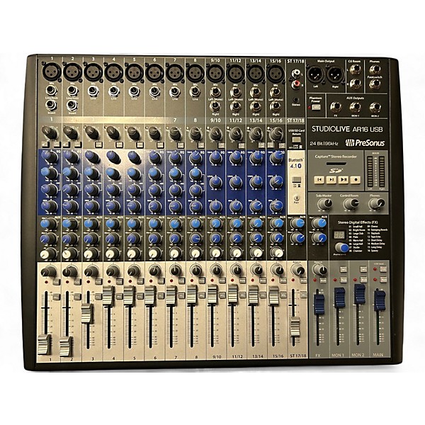 Used PreSonus STUDIO LIVE AR16 Unpowered Mixer
