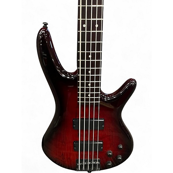 Used Ibanez GSR205SM Candy Red Burst Electric Bass Guitar