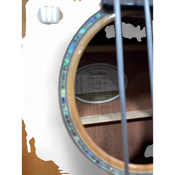 Used Breedlove Pursuit Bass Natural Acoustic Bass Guitar