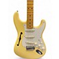 Used 2018 Fender Eric Johnson Thinline Stratocaster Olympic White Hollow Body Electric Guitar