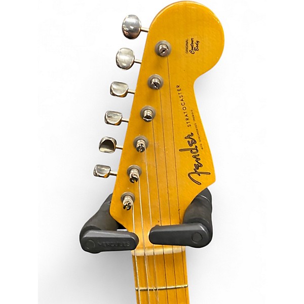 Used 2018 Fender Eric Johnson Thinline Stratocaster Olympic White Hollow Body Electric Guitar