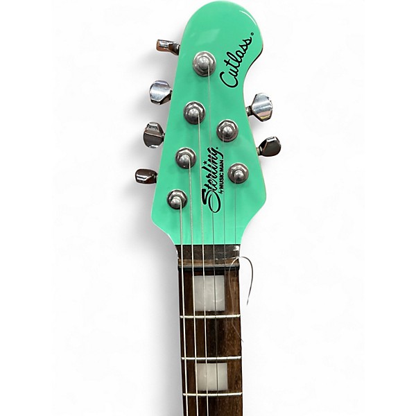 Used Sterling by Music Man Cutlass CT50 Plus Seafoam Green Solid Body Electric Guitar