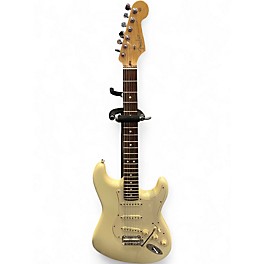 Used Fender American Standard Stratocaster Olympic White Solid Body Electric Guitar