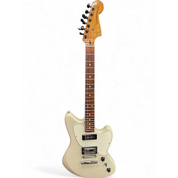 Used Fender The Powercaster Olympic White Solid Body Electric Guitar