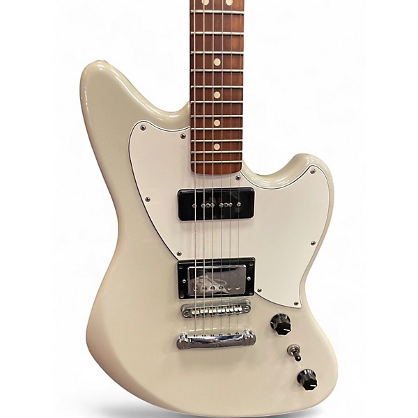 Used Fender The Powercaster Olympic White Solid Body Electric Guitar
