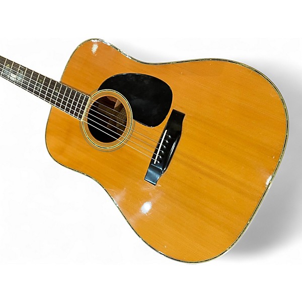 Vintage 1970s Morris W40 Natural Acoustic Guitar