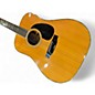 Vintage 1970s Morris W40 Natural Acoustic Guitar