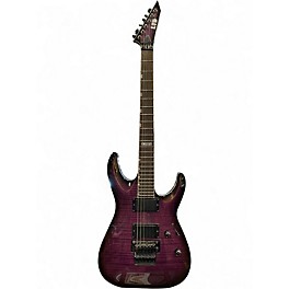 Used ESP LTD MH330FR Trans Purple Solid Body Electric Guitar