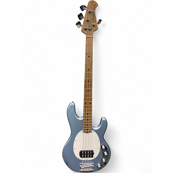 Used Sterling by Music Man Ray34 Silver Electric Bass Guitar