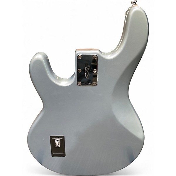 Used Sterling by Music Man Ray34 Silver Electric Bass Guitar