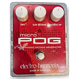 Used Electro-Harmonix Micro Pog Polyphonic Octave Generator Effect Pedal