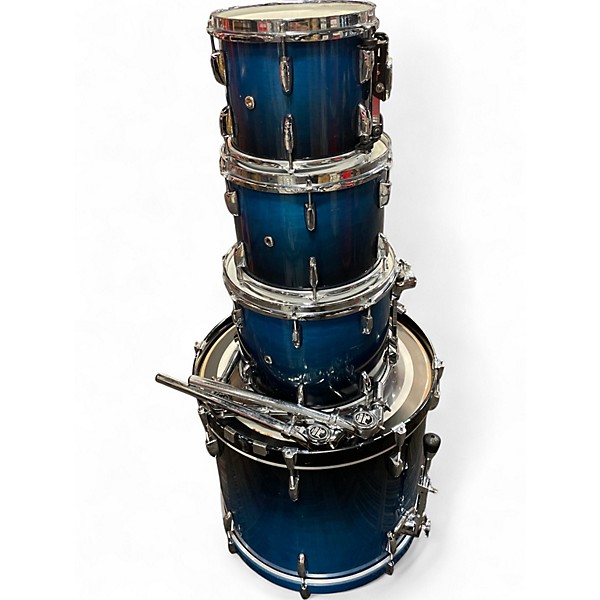 Used Pearl 4 Piece Session Custom Blue Drum Kit