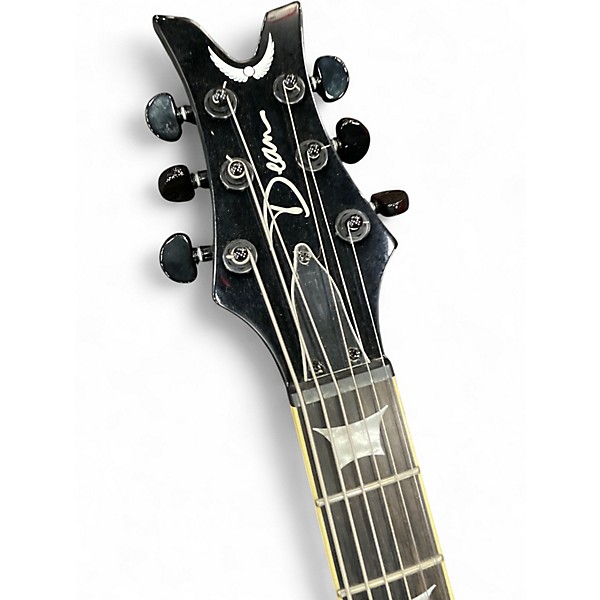 Used Dean ICON BARITONE Black Solid Body Electric Guitar