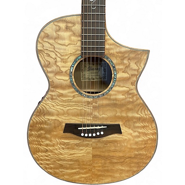 Used Ibanez EWC30ASE-RLG NATURAL QUILT Acoustic Electric Guitar