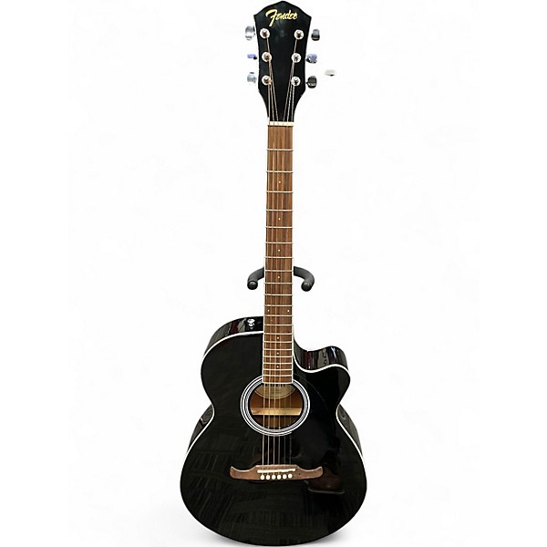Used Fender FA135CE Concert Black Acoustic Electric Guitar