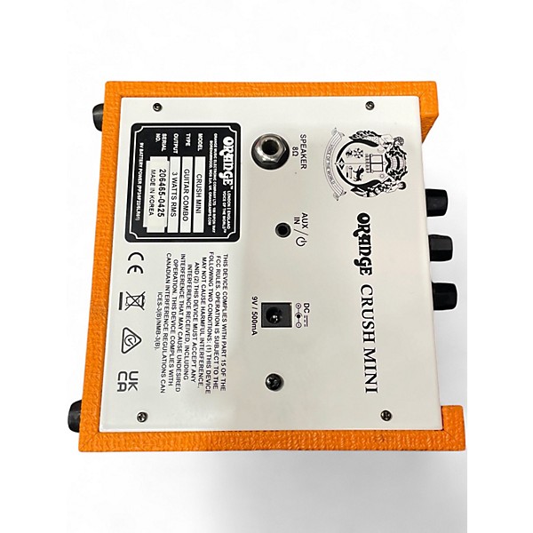 Used Orange Amplifiers Crush Mini Battery Powered Amp