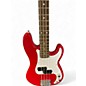 Used Squier Mini Precision Bass Dakota Red Electric Bass Guitar