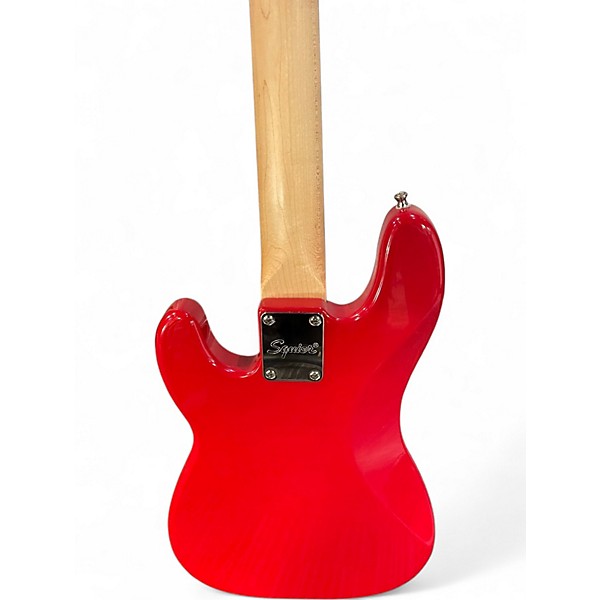 Used Squier Mini Precision Bass Dakota Red Electric Bass Guitar