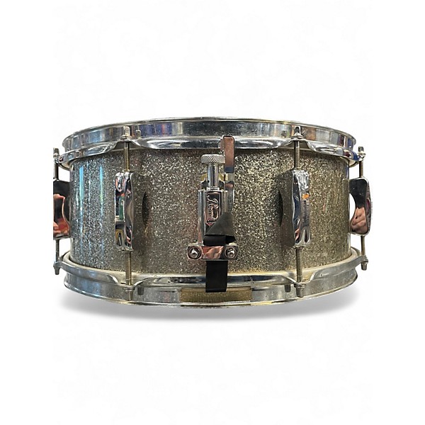 Used 2000s Pearl 5.5X14 EXR Export Series Snare Silver Sparkle Drum