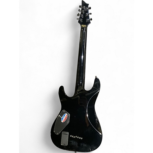 Used Schecter Guitar Research Hellraiser C7 7 String Black Solid Body Electric Guitar