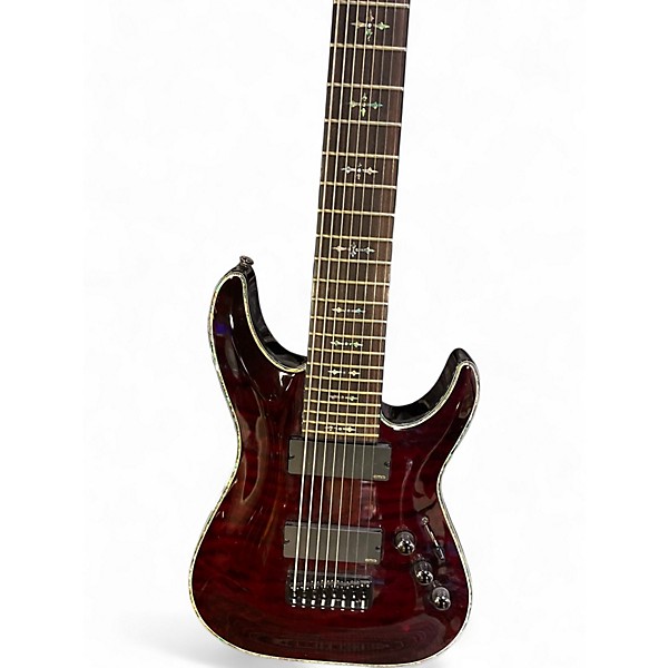 Used Schecter Guitar Research HELLRAISER C8 Black Cherry Solid Body Electric Guitar