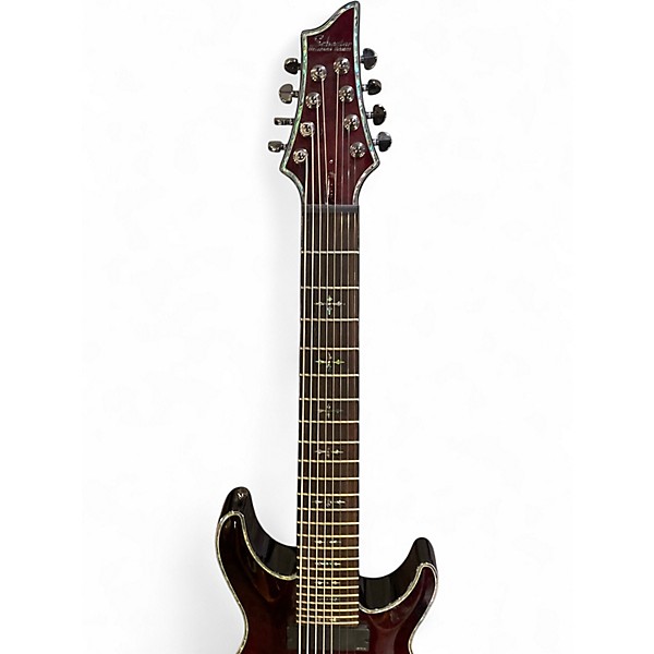 Used Schecter Guitar Research HELLRAISER C8 Black Cherry Solid Body Electric Guitar
